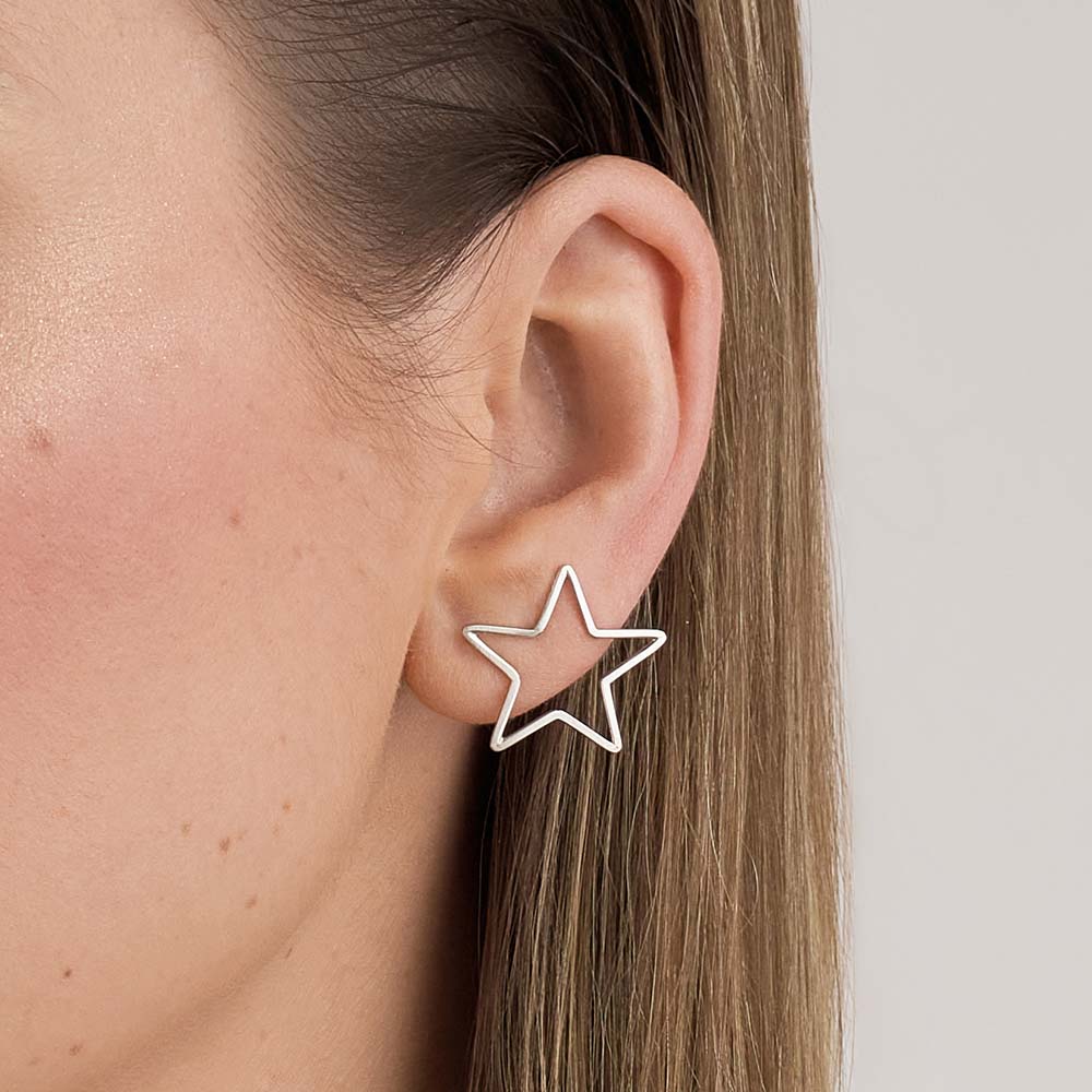 Aretes Brilla (Estrella) en Plata 925