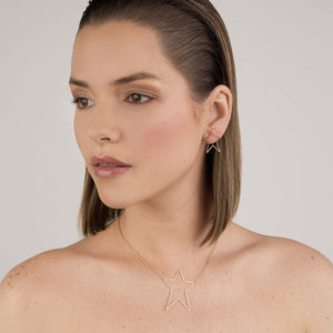 Cadena de Estrella Oro 18K