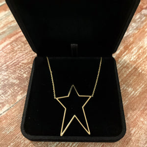 Cadena de Estrella Oro 18K