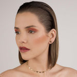 Cargar imagen en el visor de la galería, Aretes One Tri-Star Oro 18k
